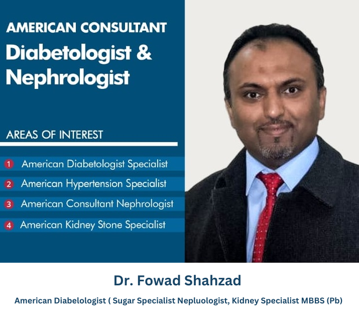 Dr Fowad Shahzad, Best Kidney Doctor, Best Nephrologist, Diabetic Doctor